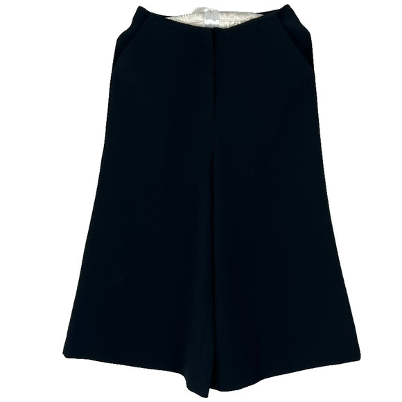 Elizabeth and James Culotte Pants Women's Size 2 Black Polyester Blend Wide Leg - Picture 2 of 16